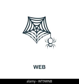 Web Übersicht Symbol. Thin Line Style von Halloween icons Collection. Pixel Perfect einfaches Element Web Icon für Web Design, Anwendungen, Software, drucken Stock Vektor