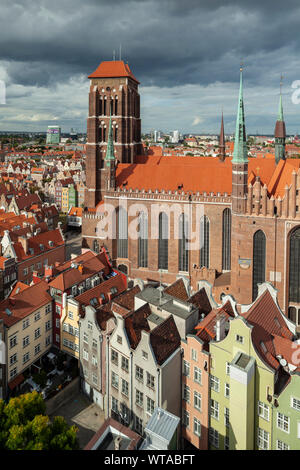 Marienkirche in Danzig, Polen. Stockfoto