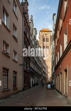 Sommer am Nachmittag in Danzig, Polen. Stockfoto