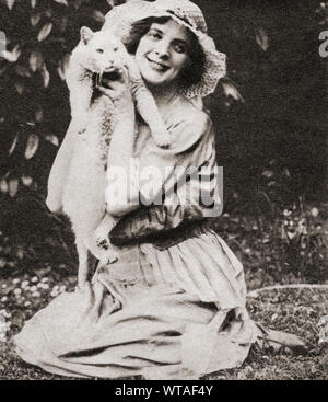 Maud Allan, geboren Beulah Maude Durrant, 1873 - 1956. Kanadische Pianist - gedreht - Schauspielerin, Tänzerin und Choreographin. Aus dem Festzug des Jahrhunderts, veröffentlicht 1934. Stockfoto