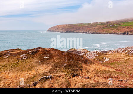 Anzeigen in der Nähe von Barleycove Beach wie Nebel löscht, Mizen Head Halbinsel, County Cork, Irland Stockfoto