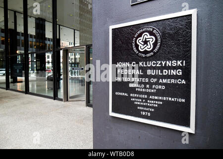 Kluczynski Federal Building Federal Center in der Innenstadt von Chicago Illinois USA Stockfoto