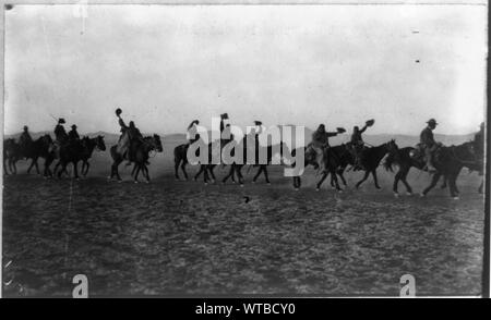 Mexiko - USA Kampagne gegen Villa - 1916. Us-Soldaten auf der mexikanischen Grenze Stockfoto