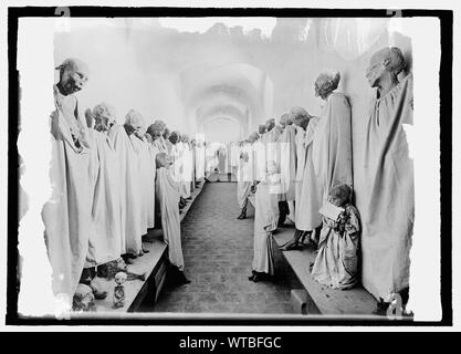 Mexiko, Mumien im Untergeschoss der Kirche, Mex. Stadt Stockfoto