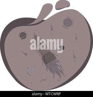 Raumzeiger Abbildung mit Rakete, Raumfahrt, Planeten und Sterne. Stock Vektor