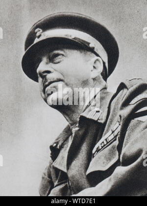 General Henry Duncan "Harry" Crerar (1888 - 1965) war ein Offizier der Kanadischen Armee, der 'führenden Field Commander" in der Stockfoto