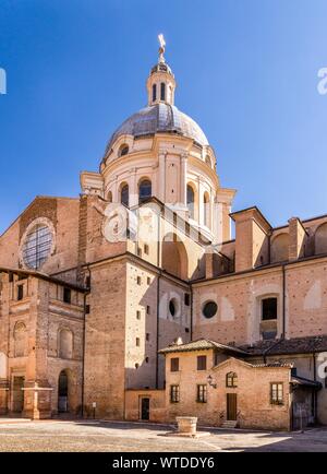 Basilika Sant'Andrea in Piazza Leon Battista Alberti, Mantua, Lombardei, Italien Stockfoto