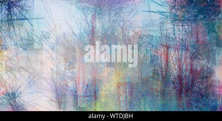 Digitale abstrakte Malerei. Bild aus Wörtern. Artwork für Kreative grafik design Stockfoto
