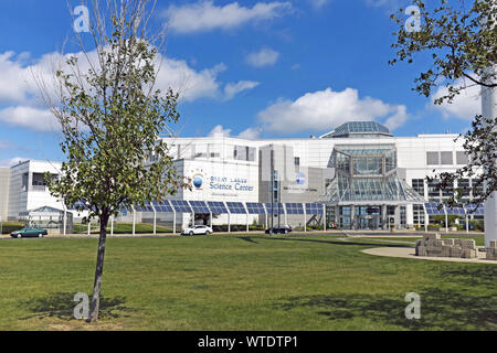 Die Great Lakes Science Center am Erieside Avenue in der Innenstadt von Cleveland, Ohio, USA. Stockfoto