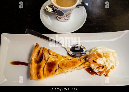 Festpreis Menü im französischen Restaurant in Frankreich Stockfoto