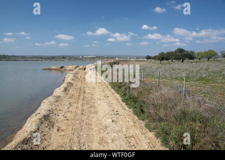 Salz Lagunen an Castro Marim Naturschutzgebiet Algarve Portugal Stockfoto