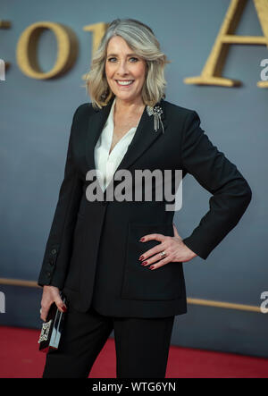 London - England - Sep 9: Phyllis Logan besucht die "Weltpremiere von Downton Abtei" in Leicester Square, London, Großbritannien, am 9. September 2019. {Credit Stockfoto