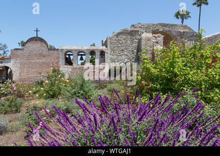 Mission San Juan Capistrano in Südkalifornien Stockfoto