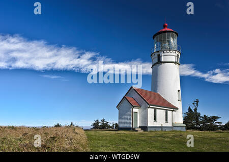 Oder: Curry County, Nördliche Curry County Coast, Kap Blanco, Cape Blanco State Park. Blick auf Cape Blanco Lighthouse [Bitte für #278.372.] Stockfoto