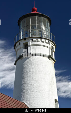 Oder: Curry County, Nördliche Curry County Coast, Kap Blanco, Cape Blanco State Park. Blick auf Cape Blanco Lighthouse [Bitte für #278.376.] Stockfoto