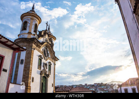 Igreja Nossa Senhora do Carmo, Kirche Unserer Lieben Frau auf dem Berg Karmel, Mariana, Minas Gerais, Brasilien Stockfoto