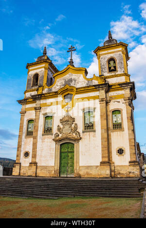 Igreja São Francisco de Assis, St. Francis Assis Kirche, Mariana, Minas Gerais, Brasilien Stockfoto