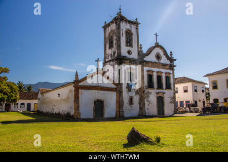 Igreja de Santa Rita de Cássia, Kirche St. Rita, Paraty, Rio de Janeiro, Brasilien Stockfoto