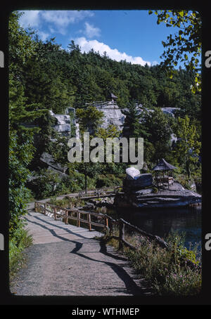 Mohonk Pfad und Summer House, New Paltz, New York Stockfoto
