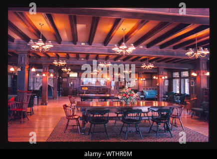 Mohonk, unten Lounge, New Paltz, New York Stockfoto