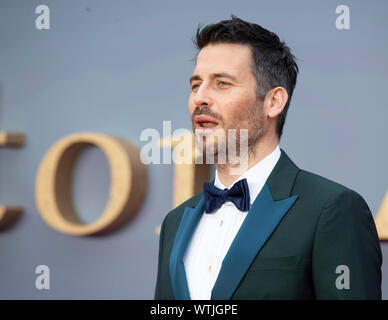 London - England - Sep 9: Robert James-Collier besucht die "Weltpremiere von Downton Abtei" in Leicester Square, London, Großbritannien, am 9. September 2019. Stockfoto