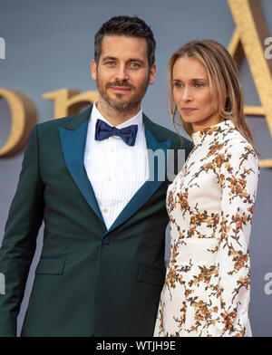 London - England - Sep 9: Robert James-Collier und Lauren Chandiram besucht die "Weltpremiere von Downton Abtei" in Leicester Square, London, UK Stockfoto