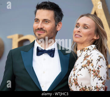 London - England - Sep 9: Robert James-Collier und Lauren Chandiram besucht die "Weltpremiere von Downton Abtei" in Leicester Square, London, UK Stockfoto