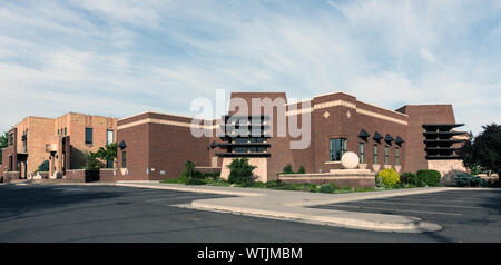 Montrose öffentliche Bibliothek in Montrose, Colorado Stockfoto