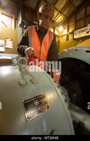 Bild von Tim Manschette - 8. Mai 2019 - Pupu Hydro Power Generator, Golden Bay, Neuseeland: Vier Ecken Stockfoto