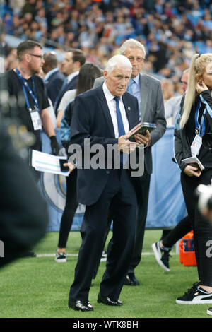 Manchester, Großbritannien. 11 Sep, 2019. ; Etihad Stadium, Manchester, Lancashire, England; Vincent Kompany Testimonial, Manchester City Legenden versus Premier League All Stars XI; ehemalige Manchester City captain Tony Buch - redaktionelle Verwendung. Credit: Aktion Plus Sport Bilder/Alamy leben Nachrichten Stockfoto