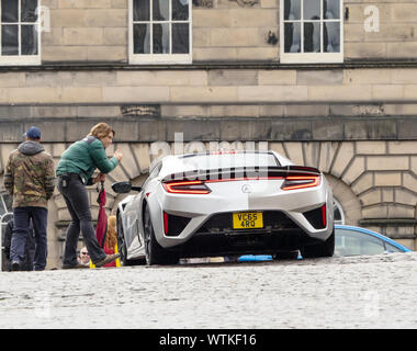 Edinburgh, Großbritannien. 10 Sep, 2019. Ein Blick hinter die Kulissen bei den Dreharbeiten zu "Schnell und wütend 9 in Edinburgh, Schottland, Großbritannien. Stockfoto