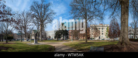 180 Grad Panorama der Innenstadt von Raleigh North Carolina Stockfoto