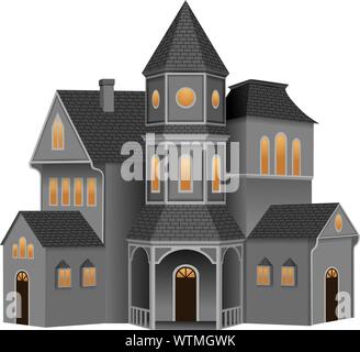 Yankee creepy Haus Abbildung: Stock Vektor