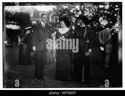 Herr Straus, Frau T. Waldmeister und Mary Condon Stockfoto