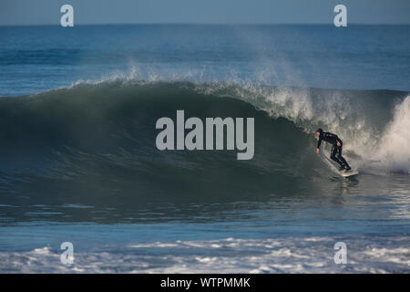 Surfen Kultur an der Küste von Kaikoura Kaikoura, Neuseeland. Stockfoto