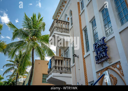 Miami Beach, Florida, USA - Hotel in South Beach Revier Stockfoto