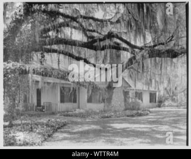 Frau Reynolds Bagley, Musgrove Plantage, Residence in St. Simons Island, Georgia. Stockfoto