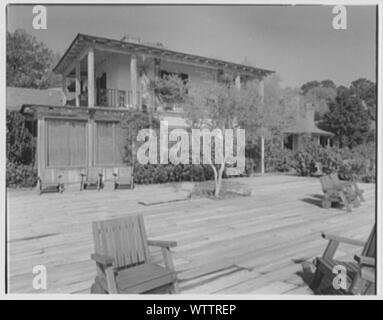 Frau Reynolds Bagley, Musgrove Plantage, Residence in St. Simons Island, Georgia. Stockfoto