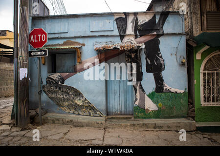 Tür in Guatemala Stockfoto