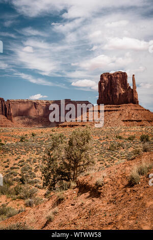 Tagesansicht des Monumet Valley USA Stockfoto