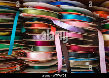 Bunten Bändern bei Shop in Guatemala Stockfoto