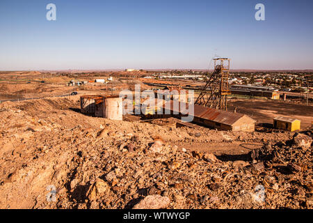 Die Mine in Broken Hill im australischen Outback Stockfoto