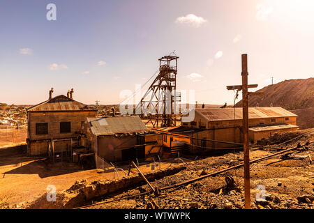 Die Mine in Broken Hill im australischen Outback Stockfoto