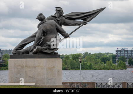 Denkmal für die Kämpfer der Revolution von 1905, Riga, Lettland Stockfoto