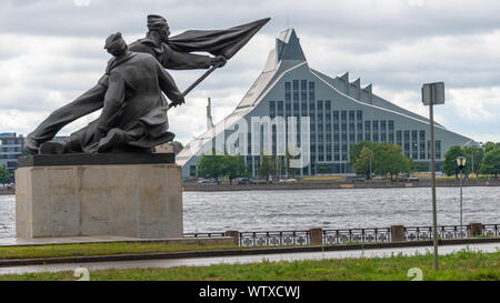 Denkmal für die Kämpfer der Revolution von 1905, Riga, Lettland Stockfoto