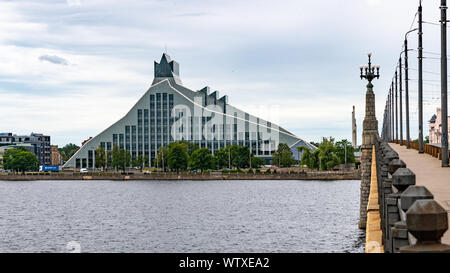 Die Lettische Nationalbibliothek, Riga Stockfoto