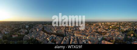 Luftaufnahme der Stadt Reggio Emilia, Emilia Romagna/Italien Stockfoto