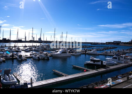 Hafen von Ponta Delgada, Azoren Stockfoto