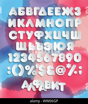 Vector retro Suche 3d-alphabet Vintage red volumetrische Schild Buchstaben mit Schatten Stock Vektor