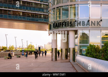 Raiffeisenbank Business Office gebäude architektur Wien in Österreich Stockfoto